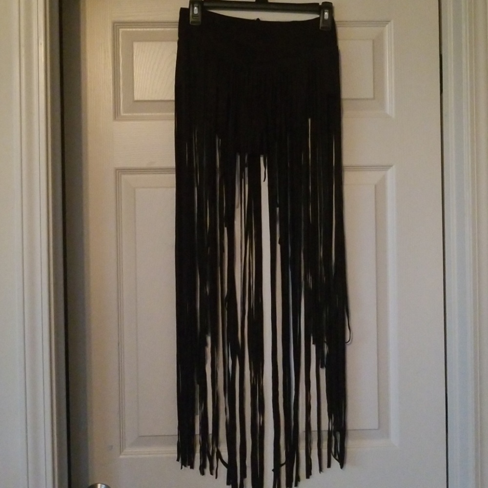 Iheartraves fringe skirt